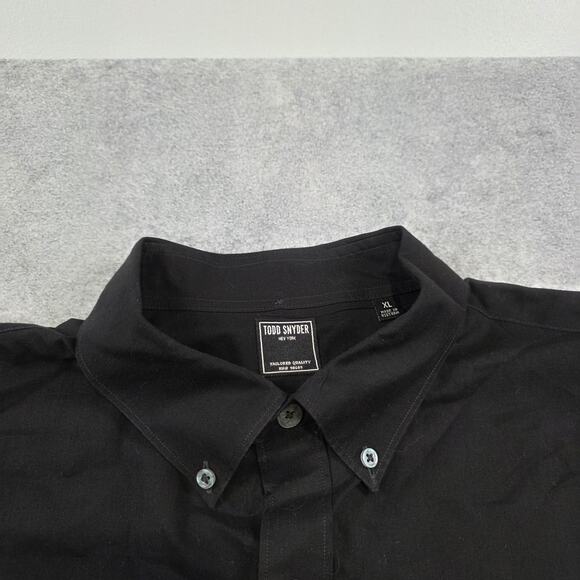 Todd Snyder Shirt Mens XL Black Button Down Up Long Sleeve Casual Cotton - Picture 5 of 13